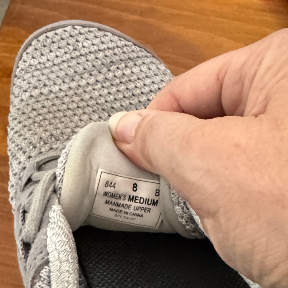Light Gray Women's Knit Slip-On Sneakers - Picture 3 of 5